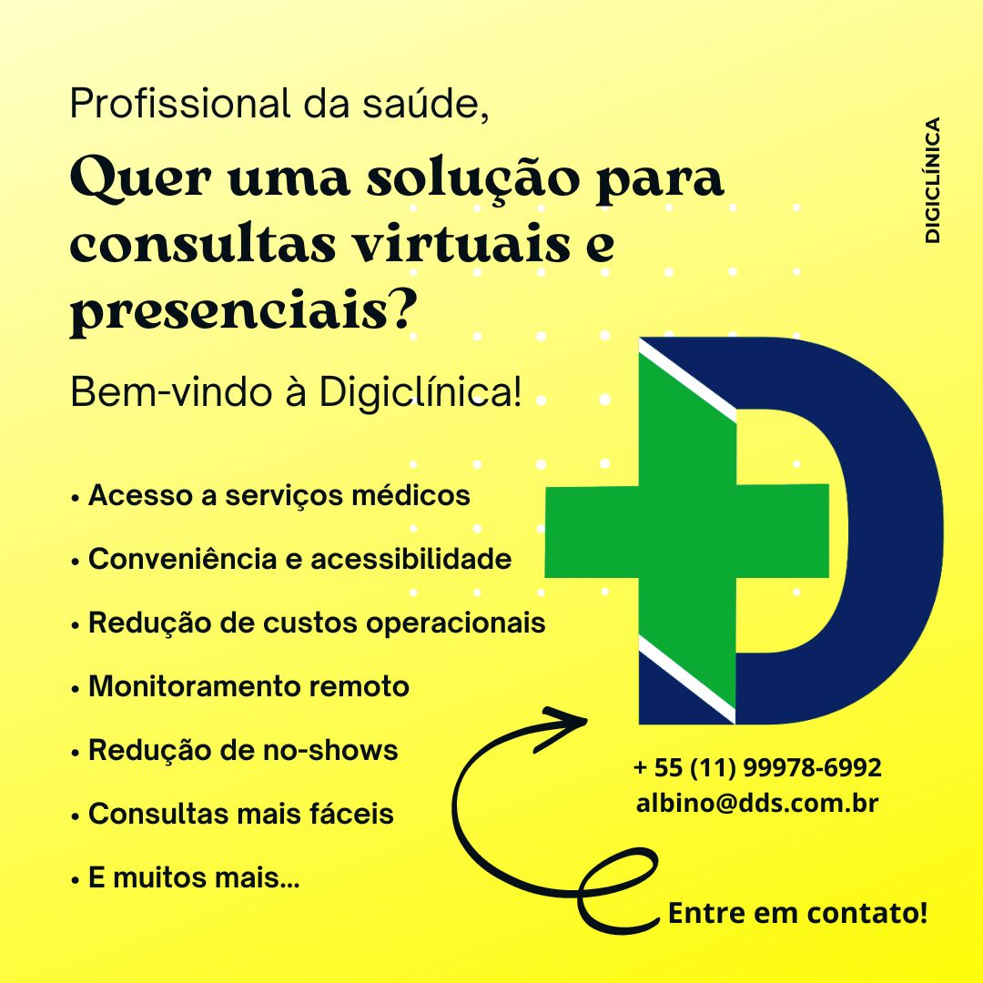 Solução para consultas virtuais e presenciais? Bem-vindo à Digiclínica!